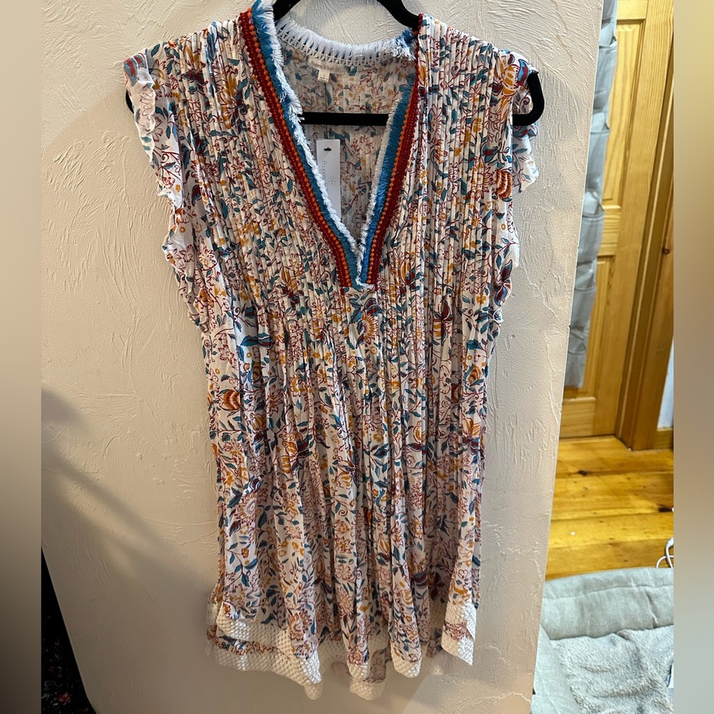 poupette st barth sasha mini dress - size large NWT